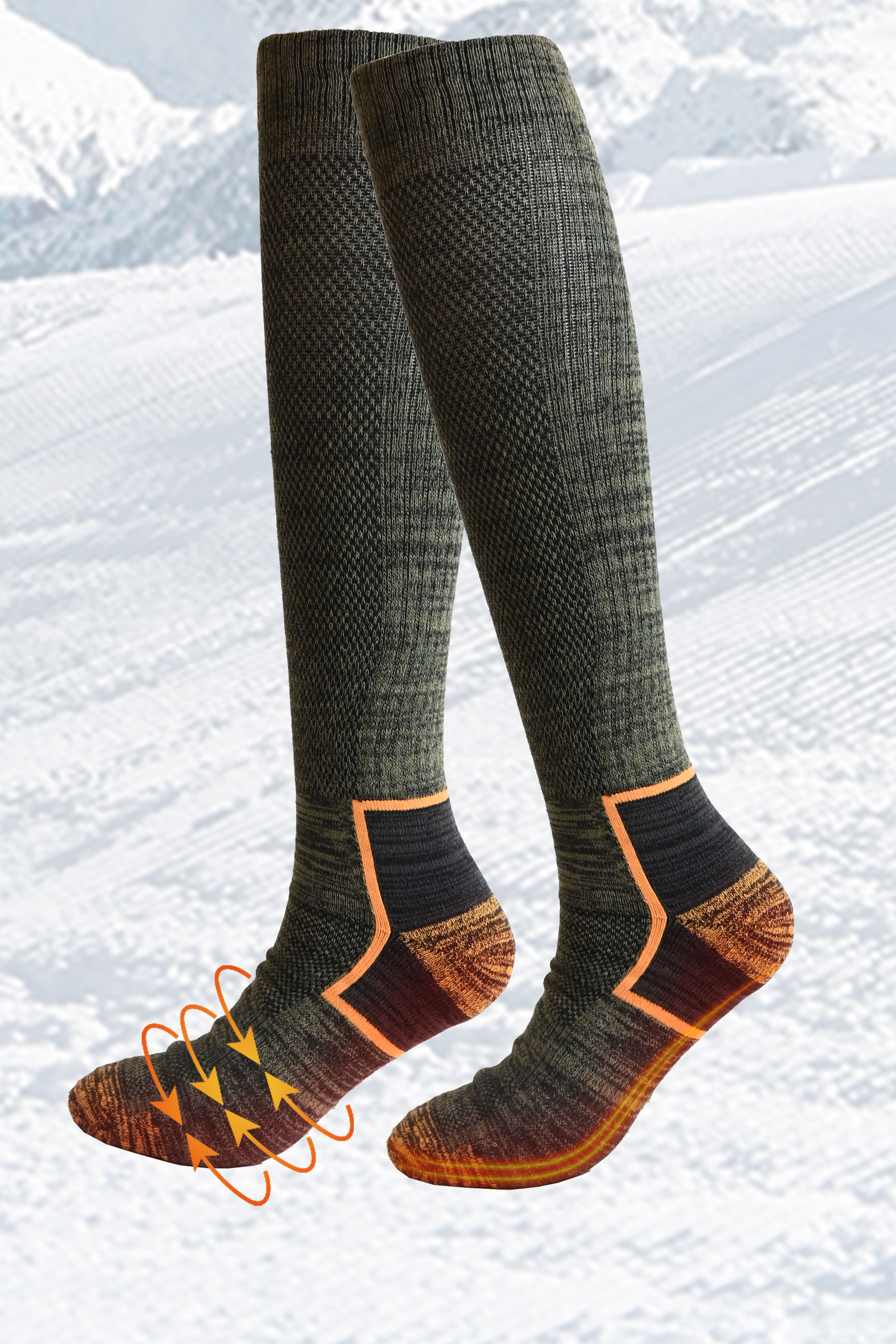 Heated socks